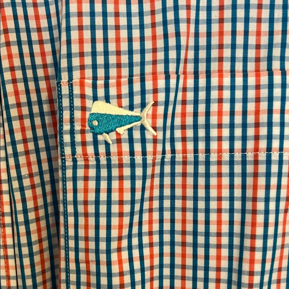 Classic Checkered Button-Down Shirt - Blue And Red - image 3